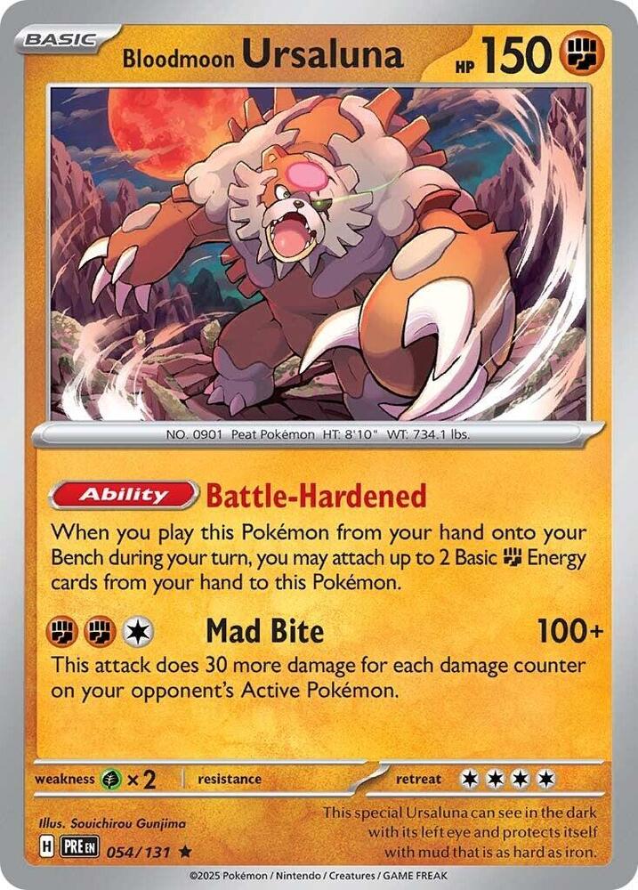Bloodmoon Ursaluna (054/131) [Scarlet & Violet: Prismatic Evolutions] | Odin's Place