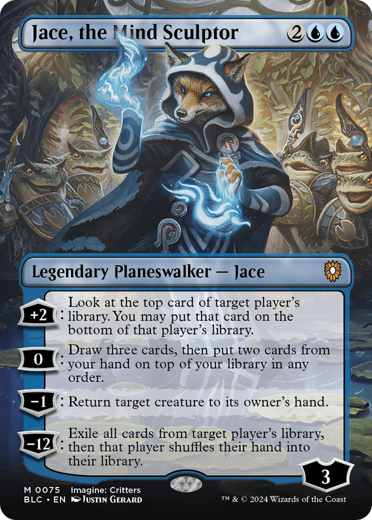 Jace, the Mind Sculptor (Borderless) [Bloomburrow Commander] | Odin's Place