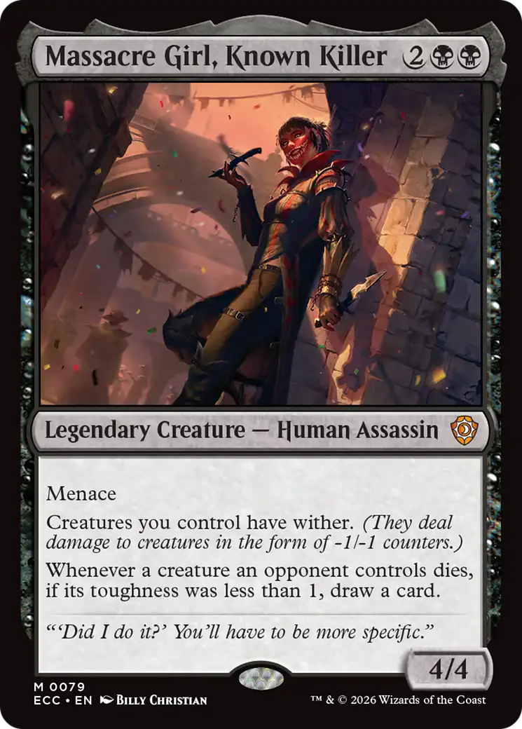 Massacre Girl, Known Killer [Lorwyn Eclipsed Commander] | Odin's Place