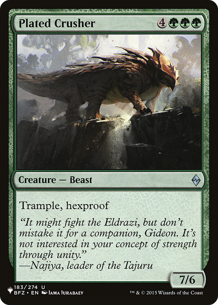 Plated Crusher [The List] | Odin's Place