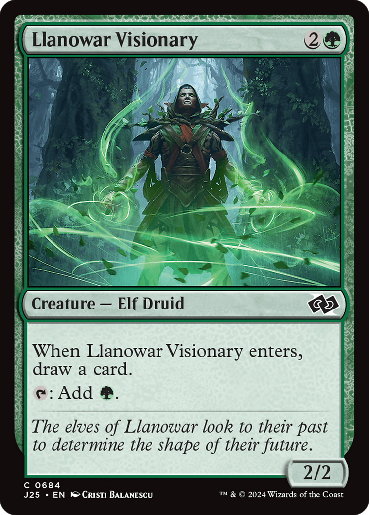 Llanowar Visionary [Foundations Jumpstart] | Odin's Place