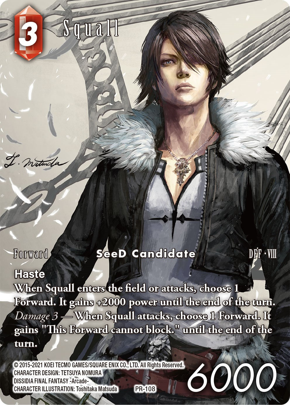 Squall (Full Art) (Deck Exclusive) [Promo Cards] | Odin's Place