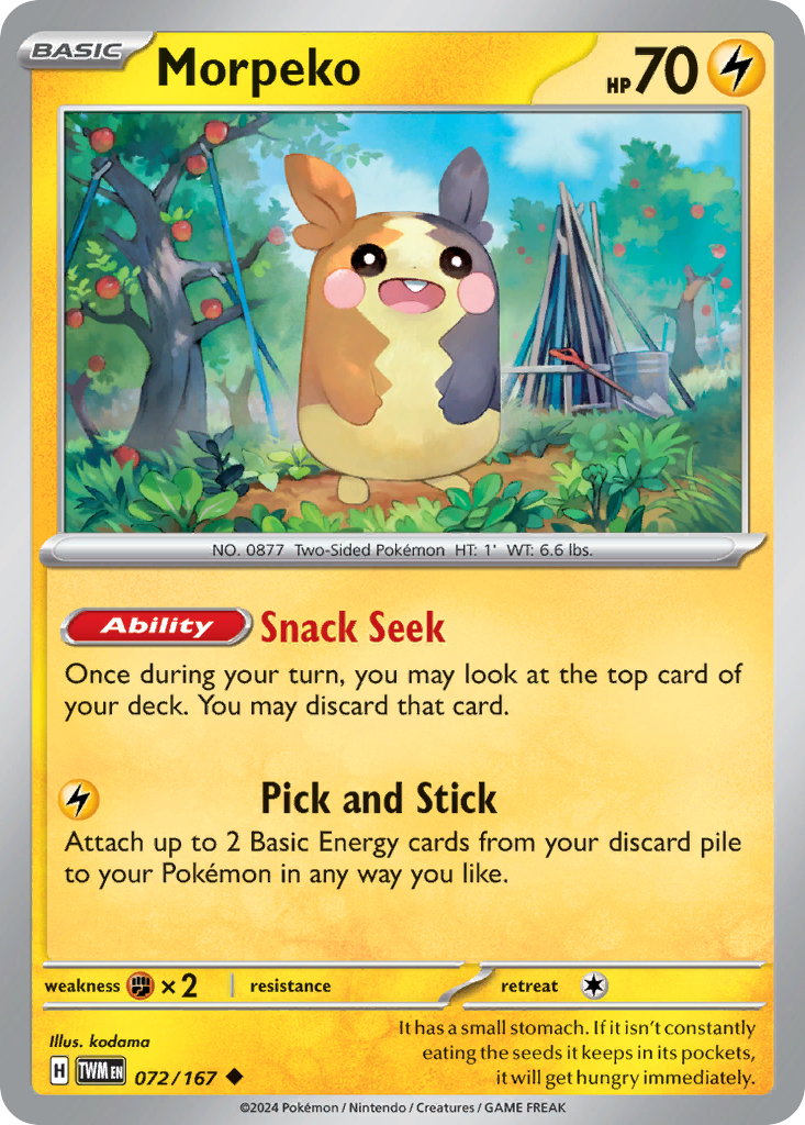 Morpeko (072/167) [Scarlet & Violet: Twilight Masquerade] | Odin's Place