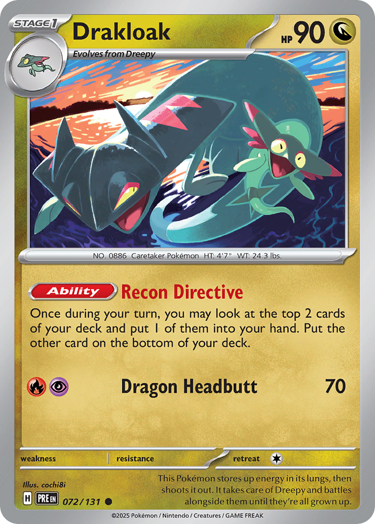 Drakloak (072/131) (Master Ball Pattern) [Scarlet & Violet: Prismatic Evolutions] | Odin's Place
