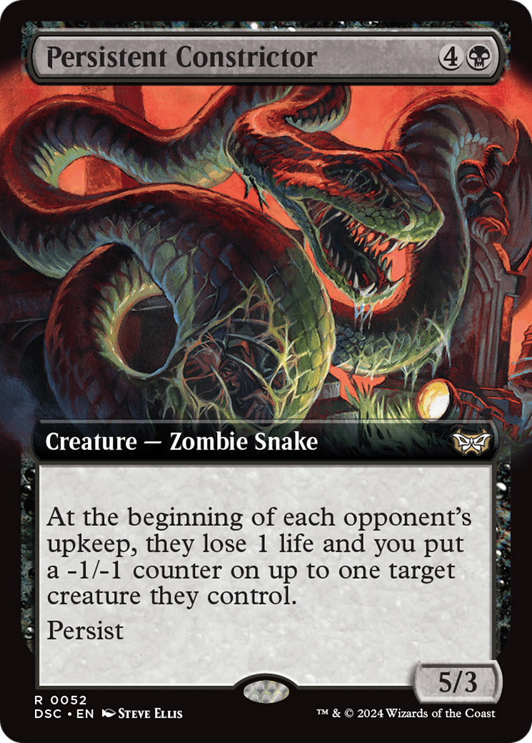 Persistent Constrictor (Extended Art) [Duskmourn: House of Horror Commander] | Odin's Place