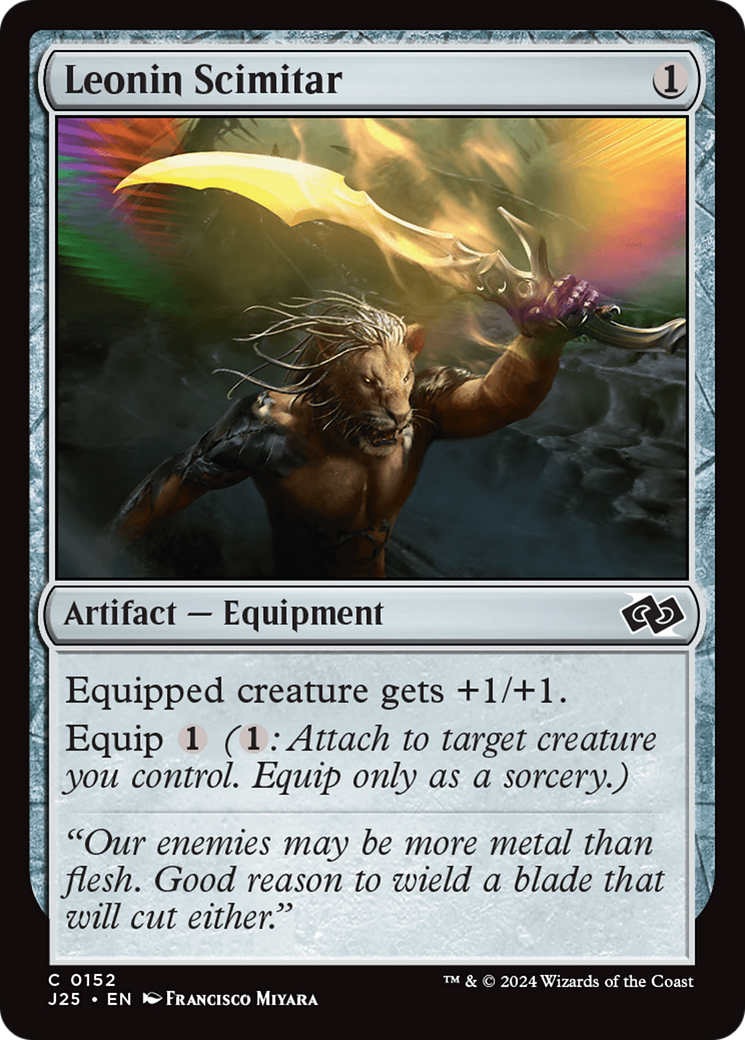 Leonin Scimitar [Foundations Jumpstart] | Odin's Place
