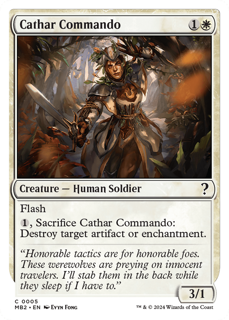 Cathar Commando (White Border) [Mystery Booster 2] | Odin's Place