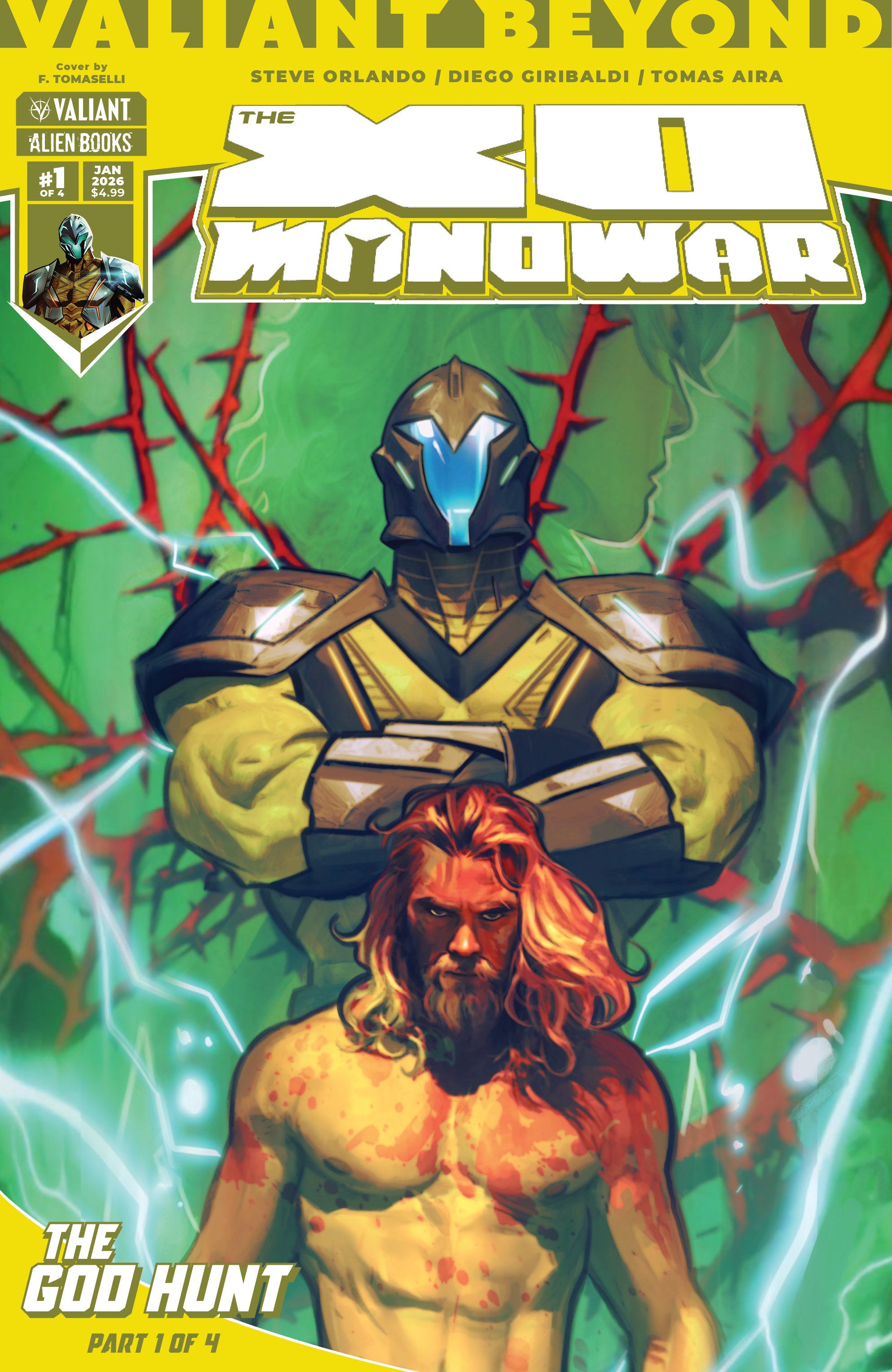 Valiant Beyond: The X O Manowar #5  The God Hunt #1 Cover A (Tomaselli) | Odin's Place