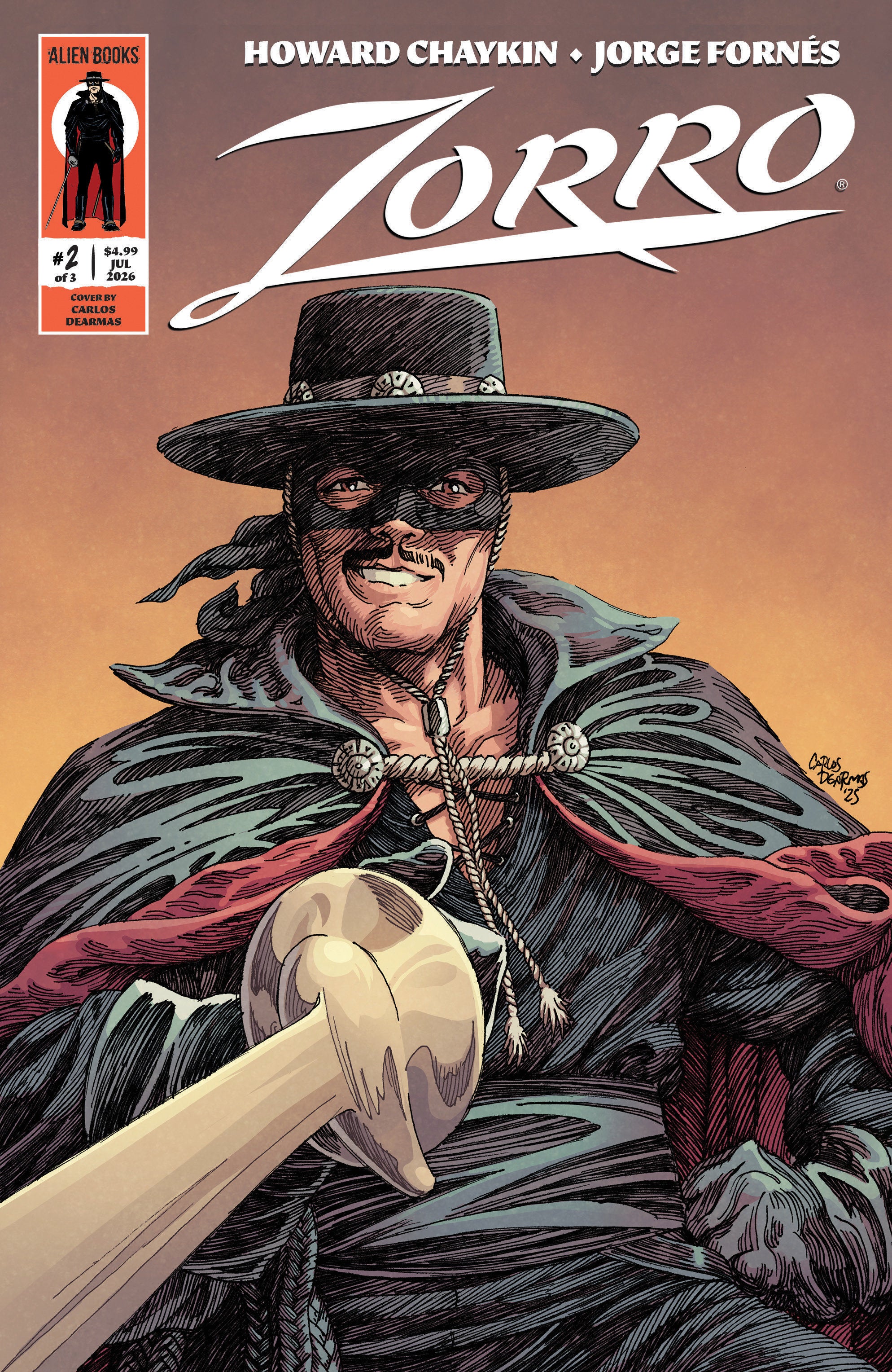 Zorro #2 Variant B (Dearmas) | Odin's Place