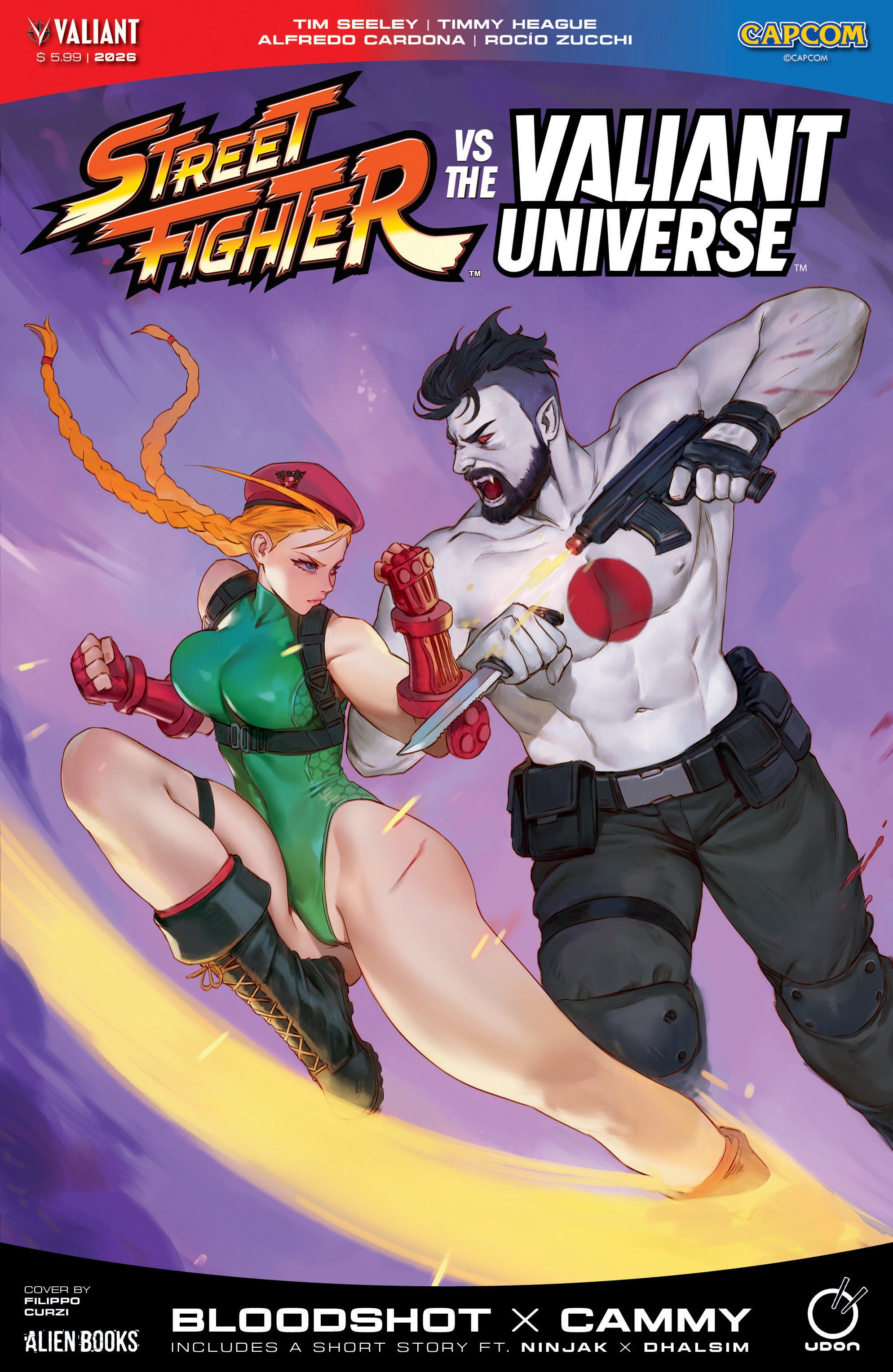 Street Fighter vs. The Valiant Universe Special Cover A (Curzi) | Odin's Place