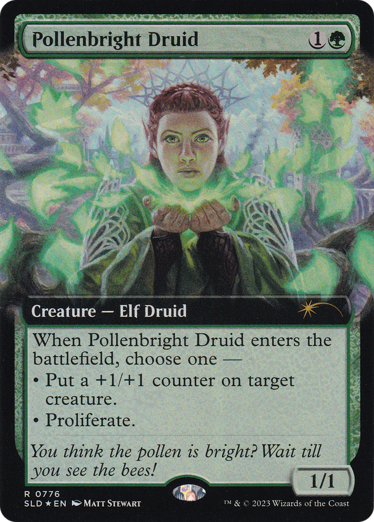 Pollenbright Druid (Extended Art) [Secret Lair Drop Series] | Odin's Place