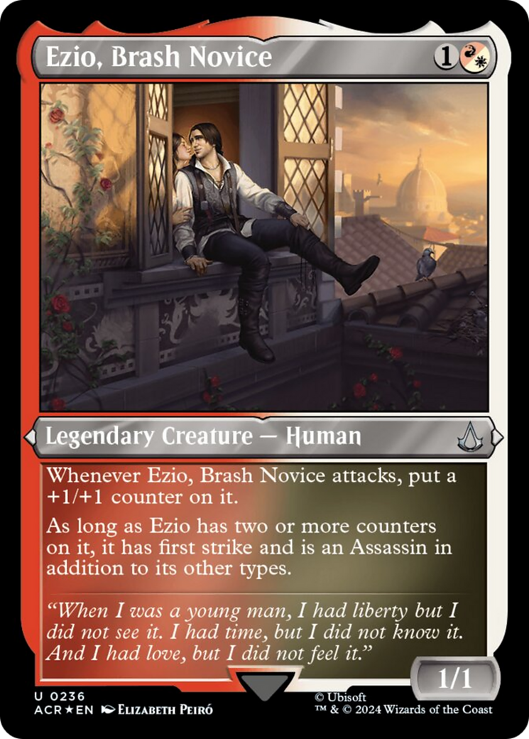 Ezio, Brash Novice (Foil Etched) [Assassin's Creed] | Odin's Place