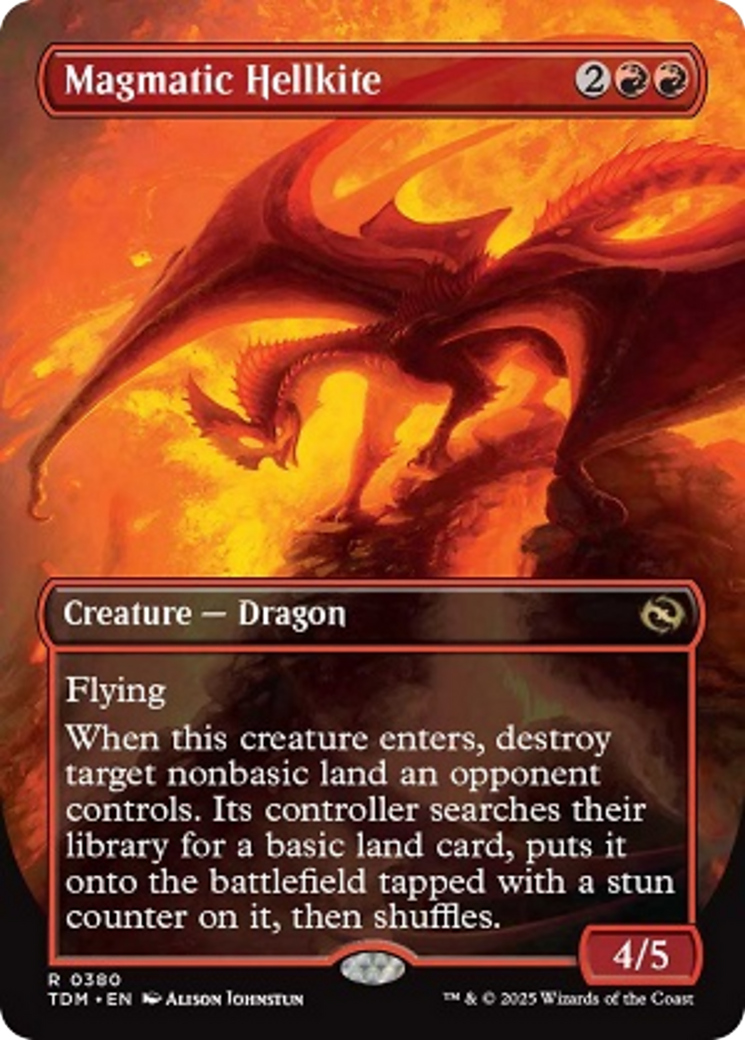 Magmatic Hellkite (Borderless) [Tarkir: Dragonstorm] | Odin's Place