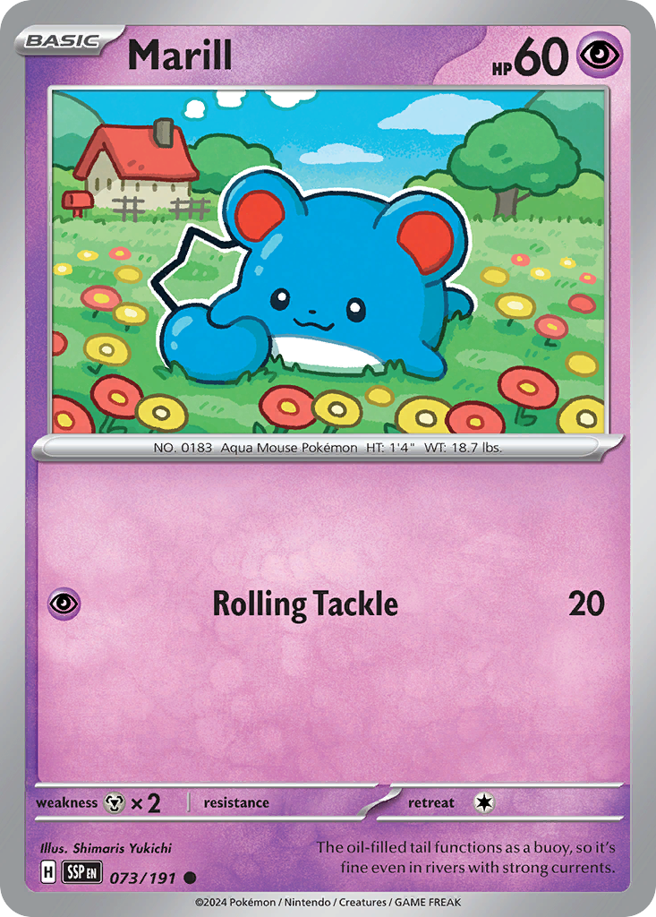 Marill (073/191) [Scarlet & Violet: Surging Sparks] | Odin's Place