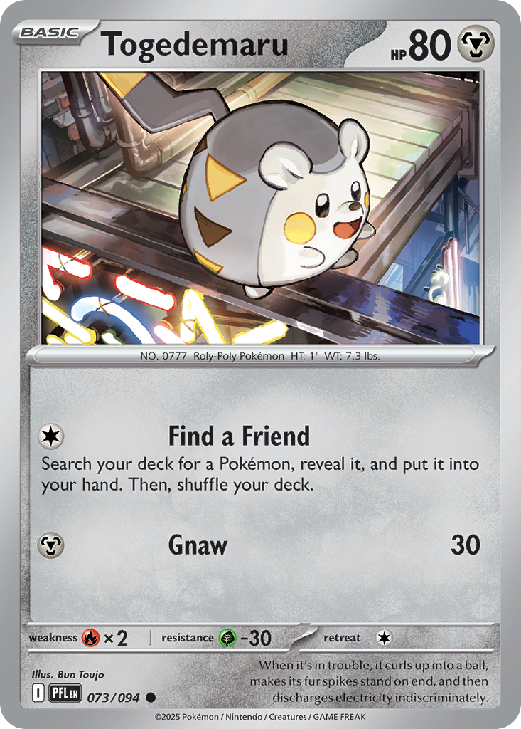 Togedemaru (073/094) [Mega Evolution: Phantasmal Flames] | Odin's Place