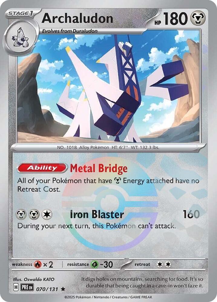 Archaludon (070/131) (Poke Ball Pattern) [Scarlet & Violet: Prismatic Evolutions] | Odin's Place