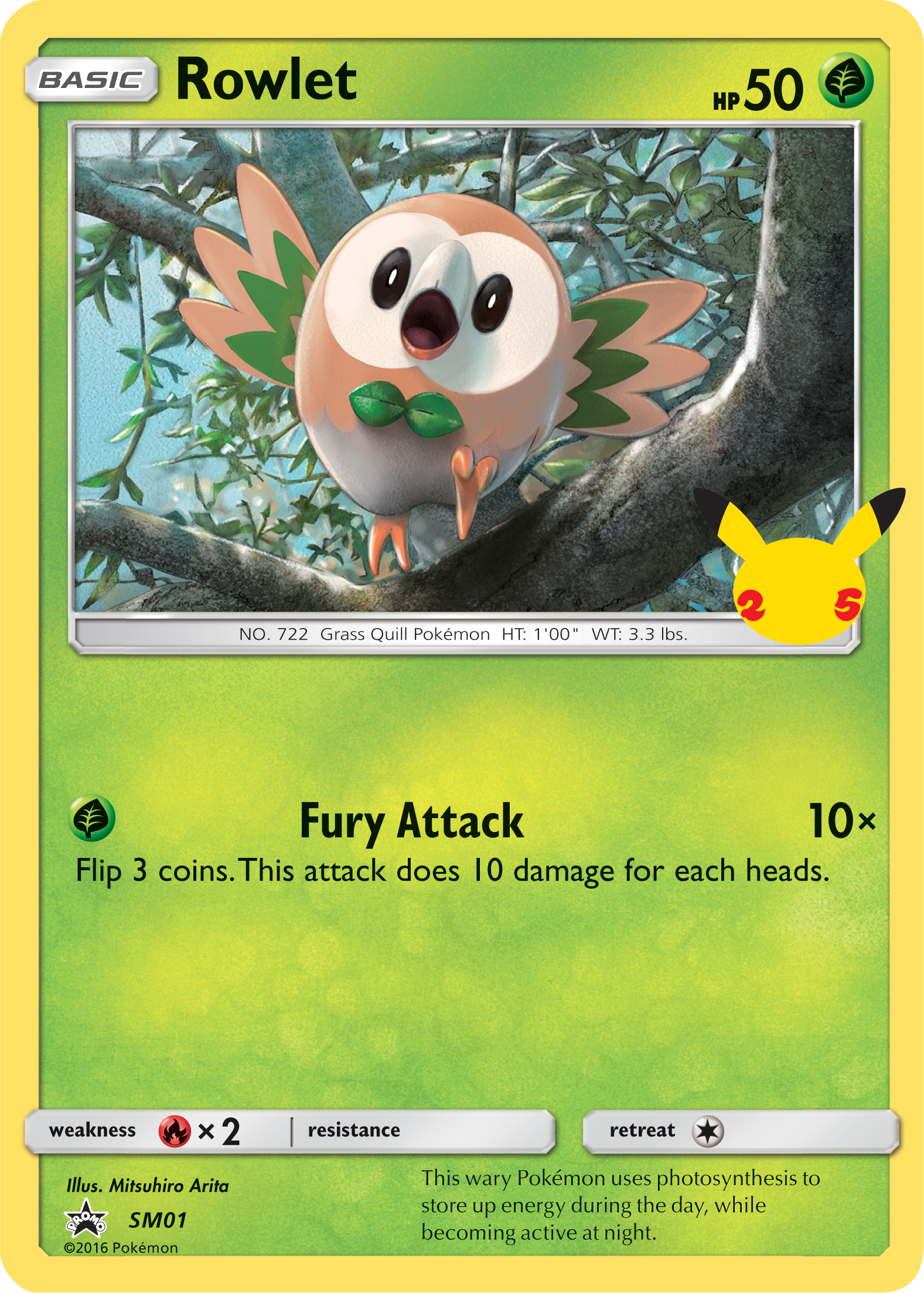 Rowlet (SM01) (Jumbo Card) [First Partner Pack] | Odin's Place