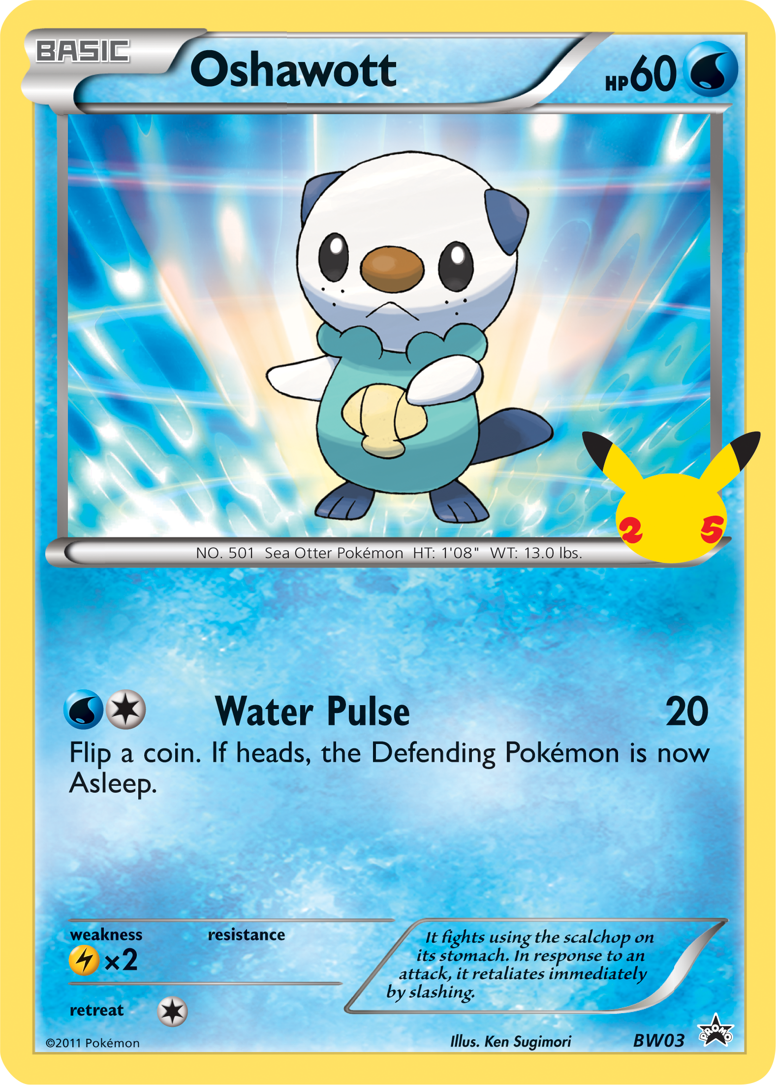 Oshawott (BW03) (Jumbo Card) [First Partner Pack] | Odin's Place