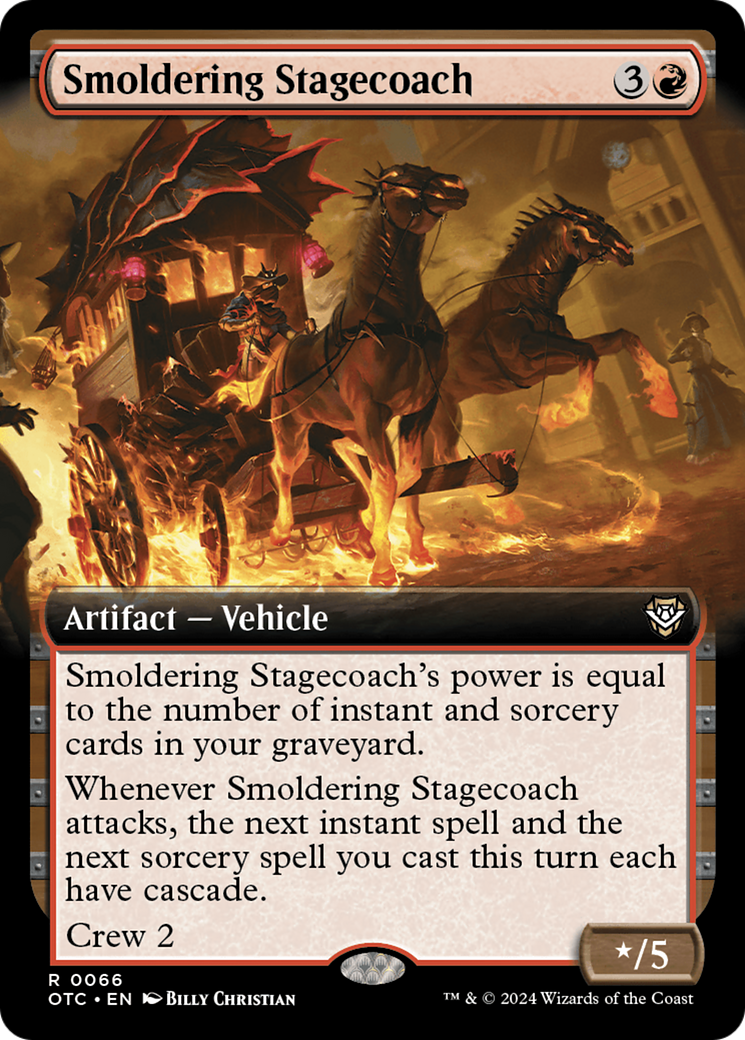 Smoldering Stagecoach (Extended Art) [Outlaws of Thunder Junction Commander] | Odin's Place
