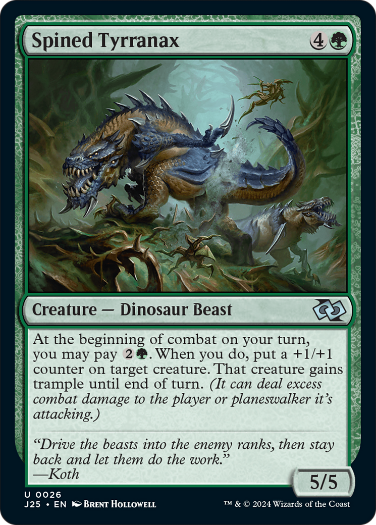 Spined Tyrranax [Foundations Jumpstart] | Odin's Place
