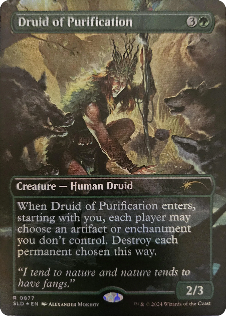 Druid of Purification (Rainbow Foil) [Secret Lair Drop Series] | Odin's Place