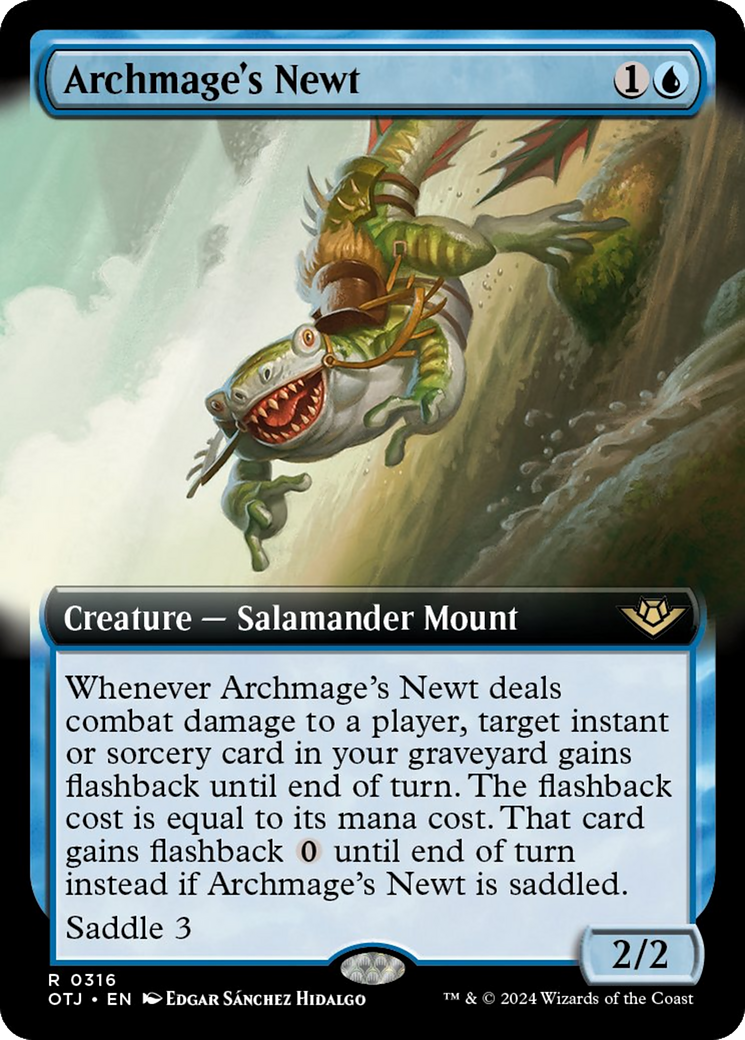 Archmage's Newt (Extended Art) [Outlaws of Thunder Junction] | Odin's Place