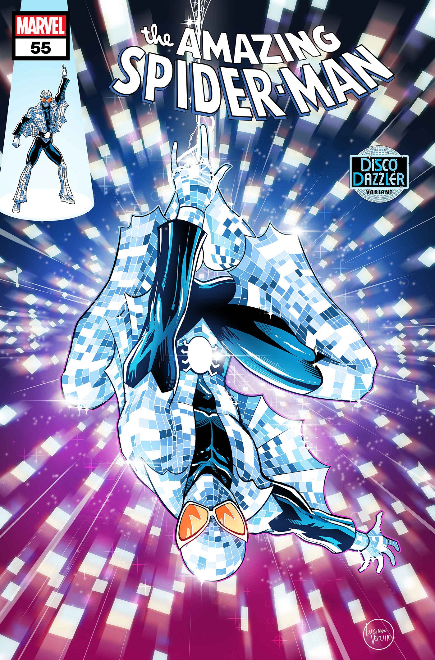 Amazing Spider-Man #55 Luciano Vecchio Disco Dazzler Variant | Odin's Place