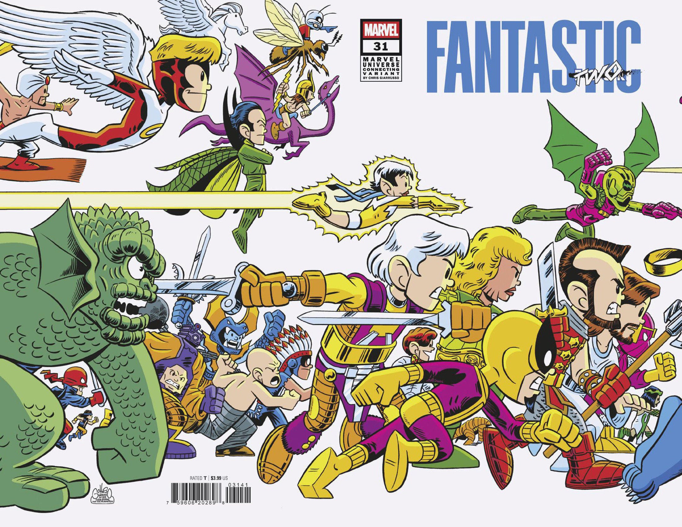 Fantastic Four #31 Chris Giarrusso Marvel Universe Connecting Wrap Variant A [Doom] | Odin's Place