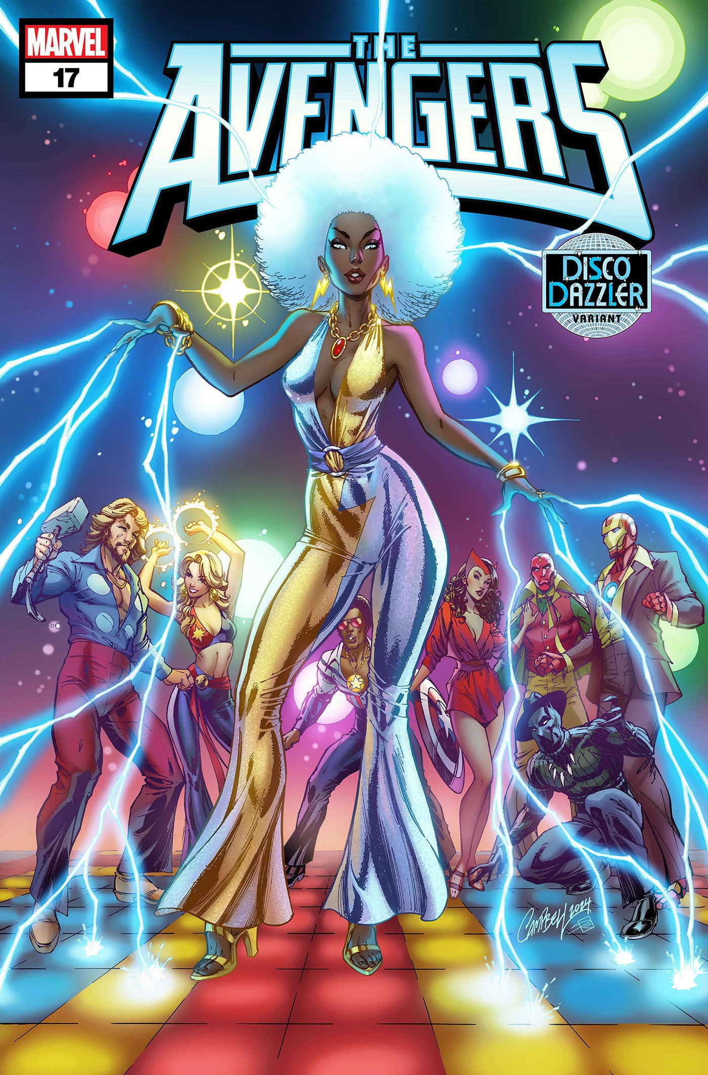 Avengers #17 J. Scott Campbell Disco Dazzler Variant [Dpwx] | Odin's Place