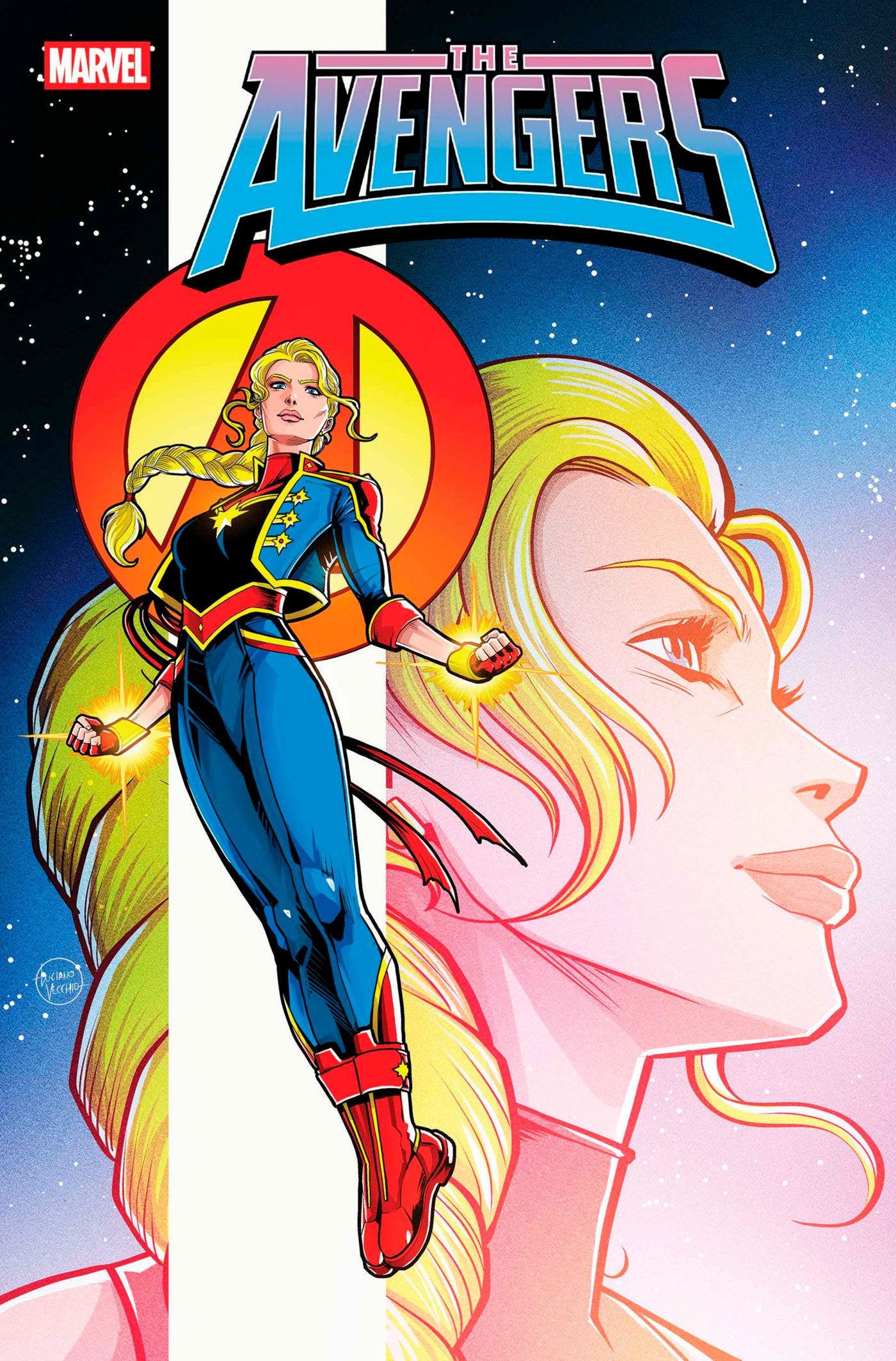 Avengers #25 Luciano Vecchio Captain Marvel Variant | Odin's Place