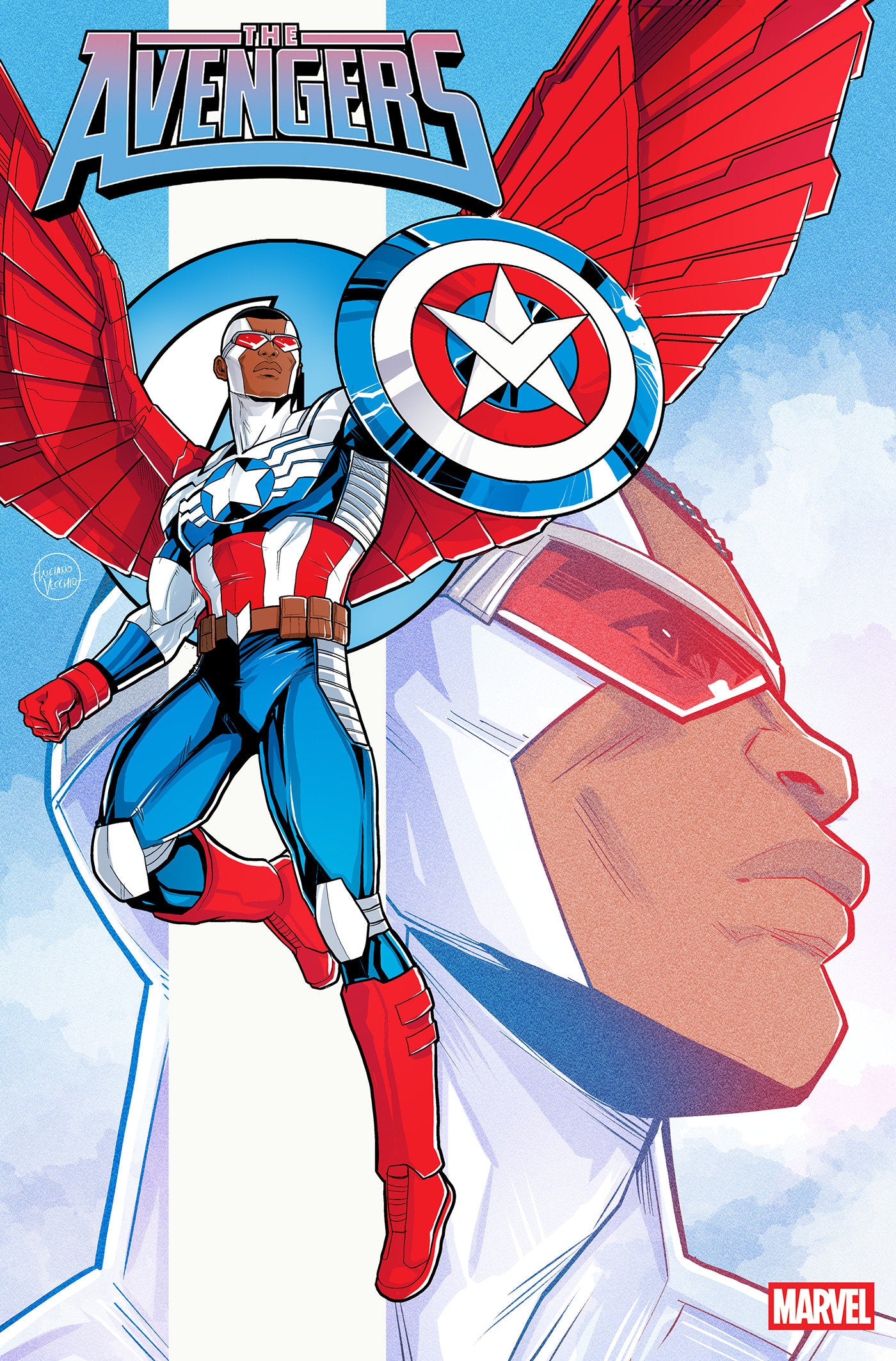 Avengers #26 Luciano Vecchio Captain America Variant [Doom] | Odin's Place
