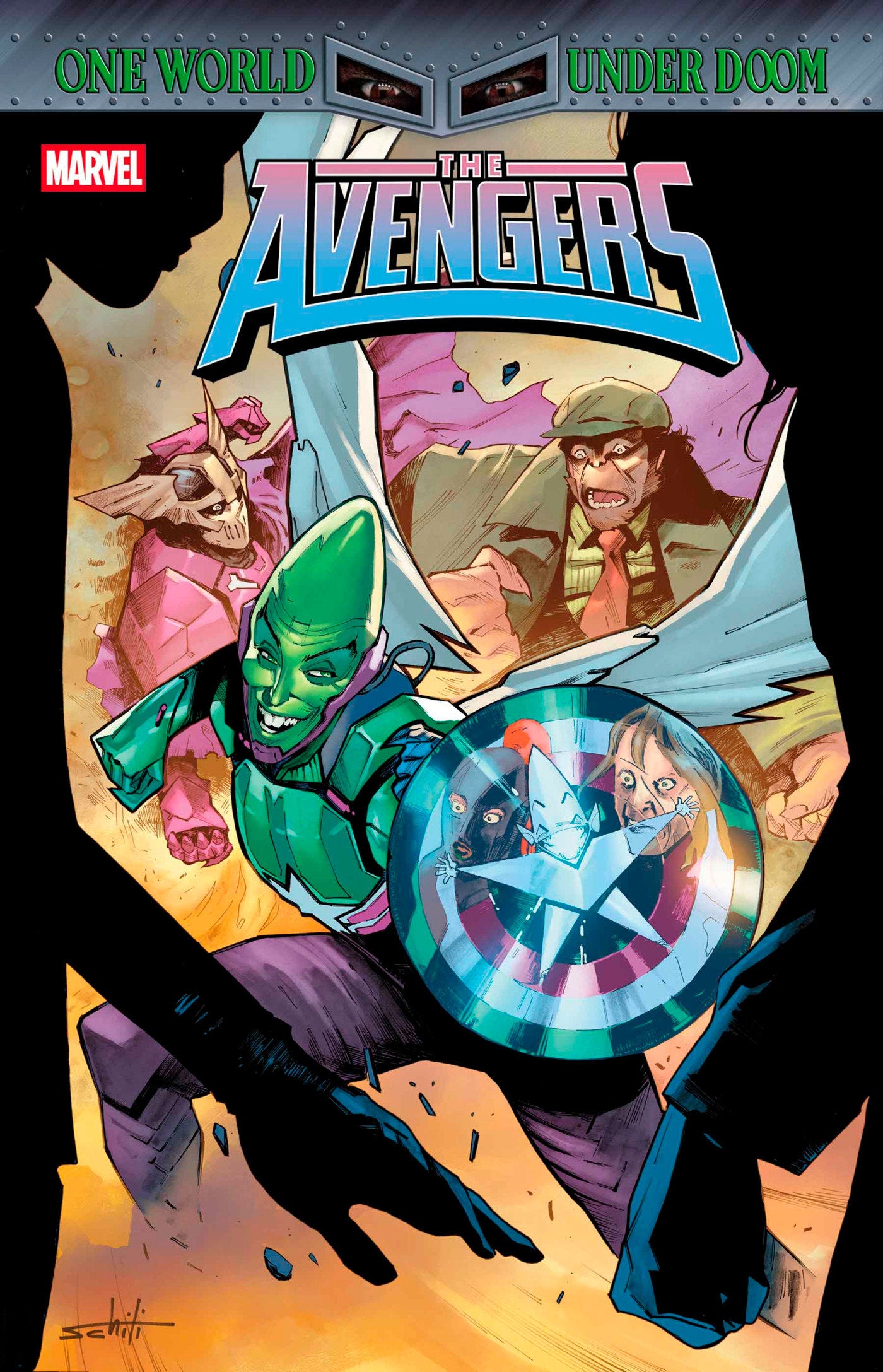 Avengers #26 Valerio Schiti Impossible Man Pop-Up Variant [Doom] | Odin's Place