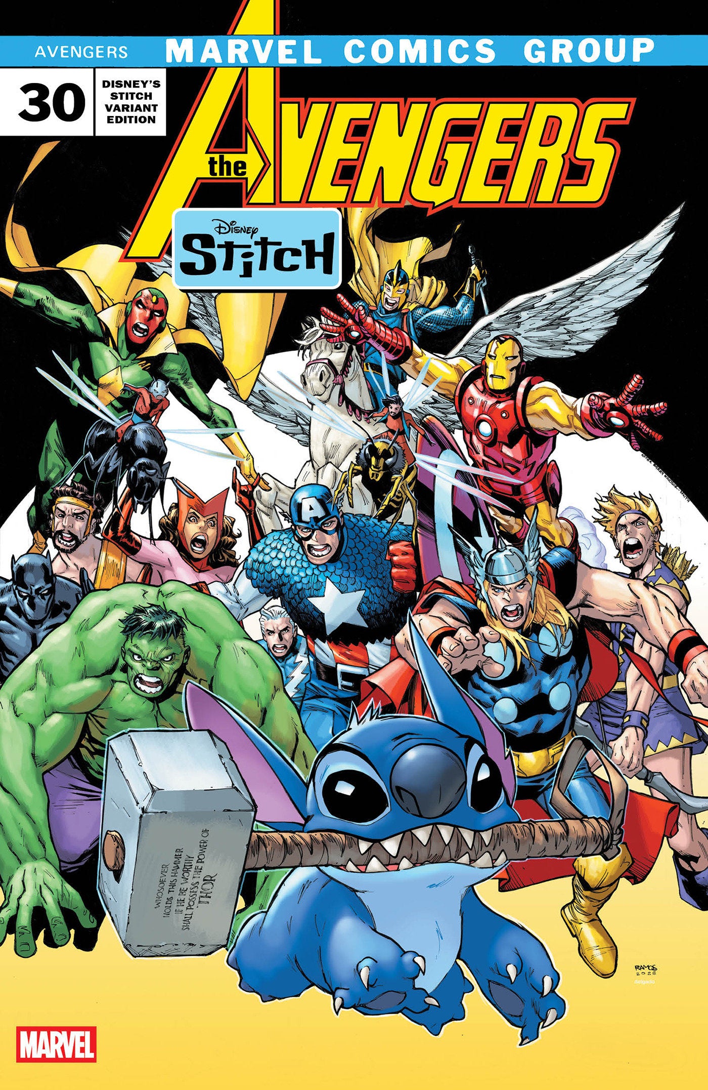 Avengers #30 Humberto Ramos Disney Stitch Variant | Odin's Place