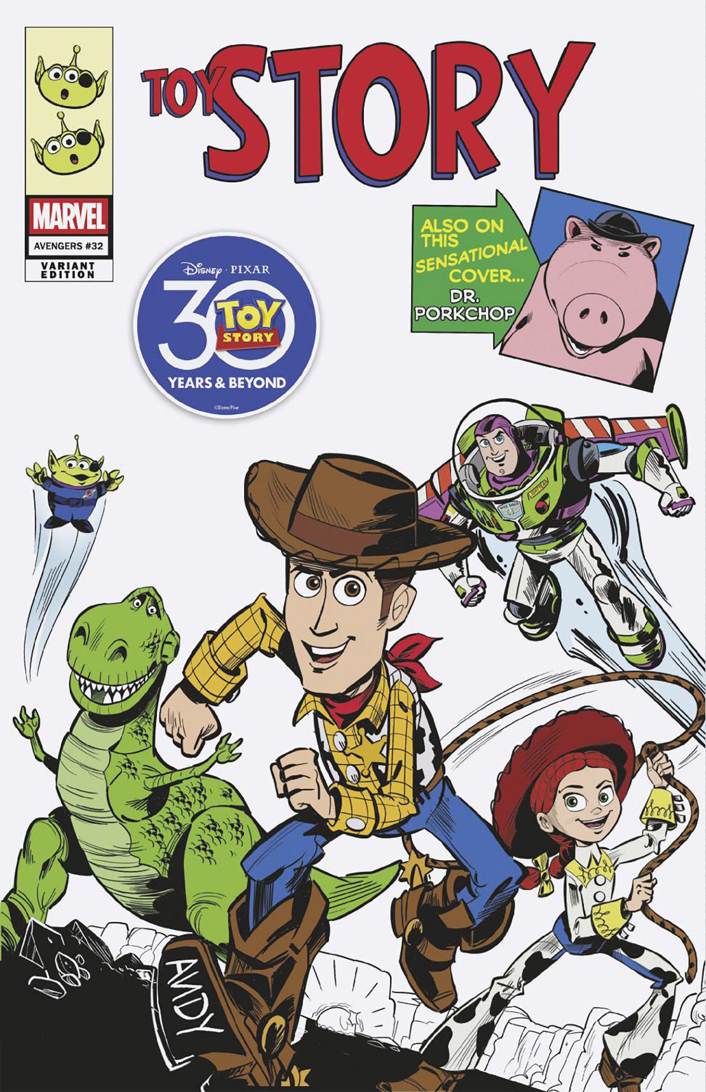 Avengers #32 Marco Forcelloni Pixar Toy Story Homage Variant | Odin's Place