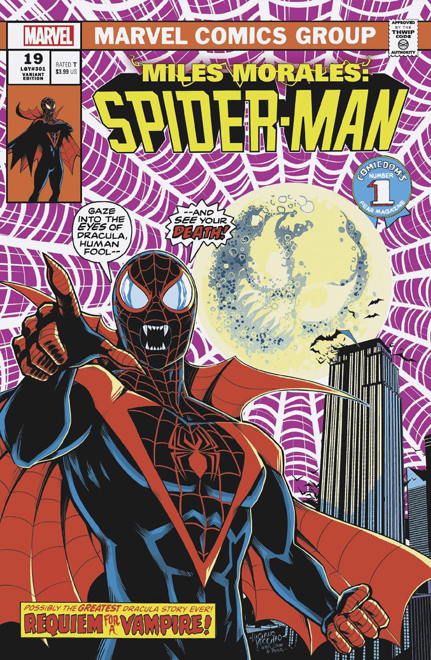 Miles Morales: Spider-Man #19 Luciano Vecchio Vampire Variant | Odin's Place