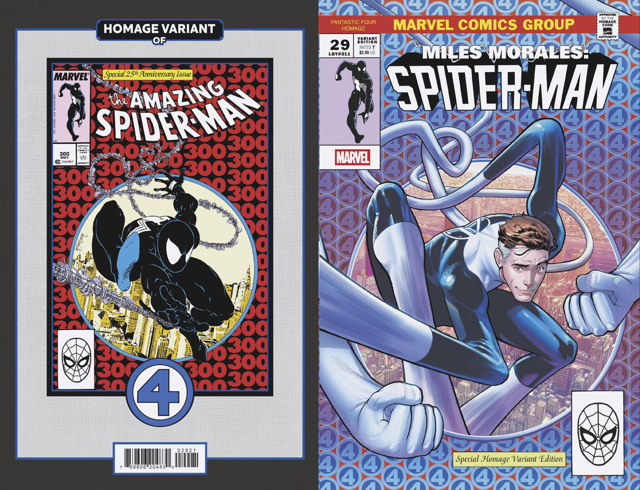 Miles Morales: Spider-Man #29 Javier Garron Fantastic Four Homage Variant | Odin's Place