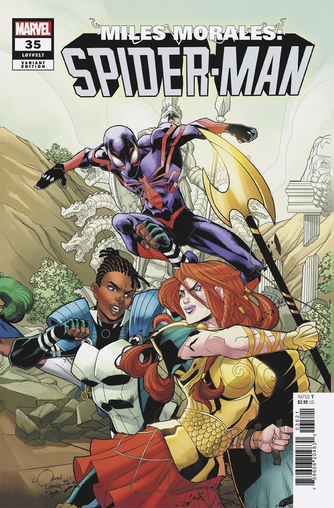 Miles Morales: Spider-Man #35 Logan Lubera 5-Part Connecting Variant | Odin's Place
