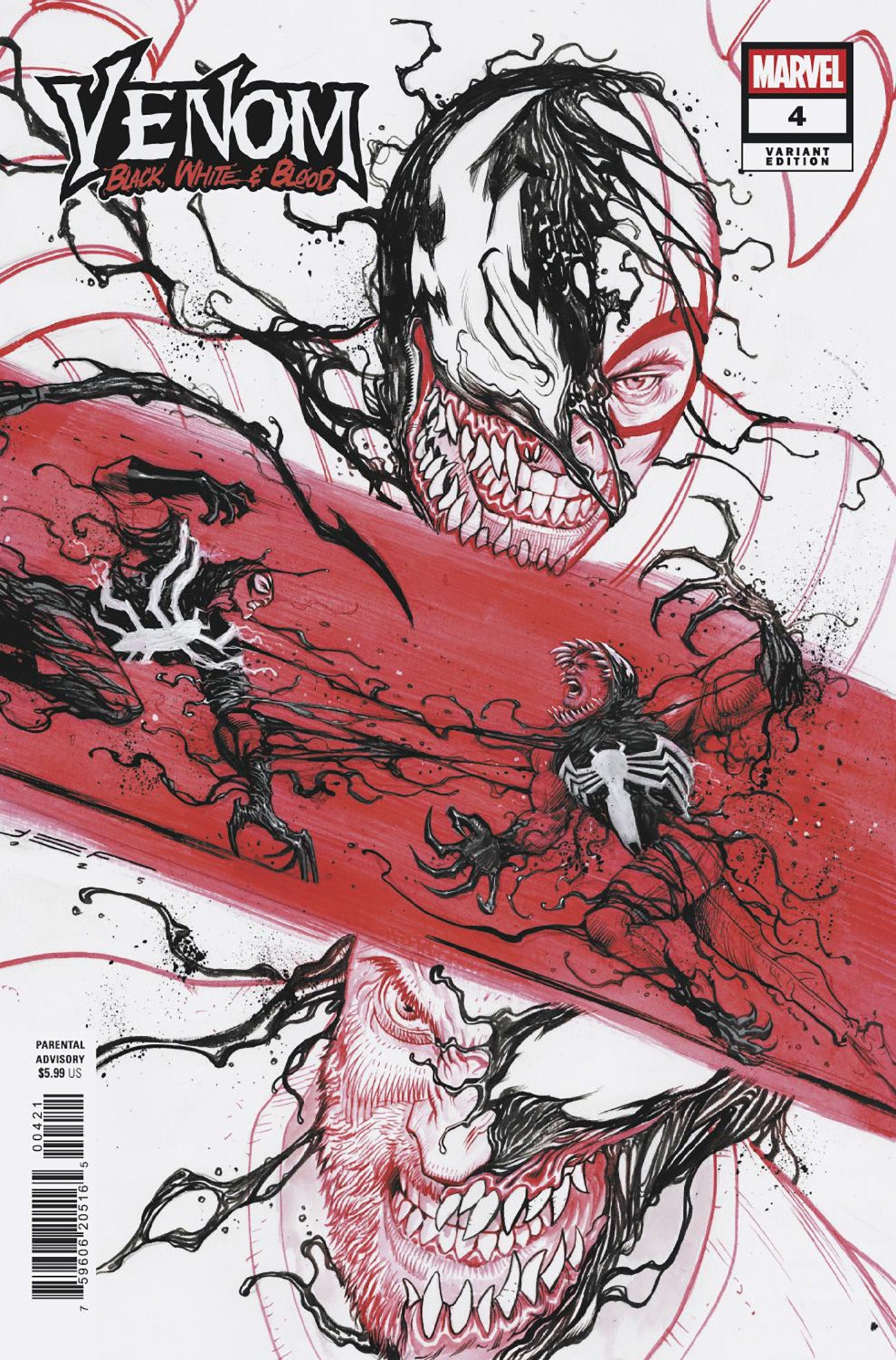 Venom: Black, White & Blood #4 Juan Ferreyra Variant | Odin's Place