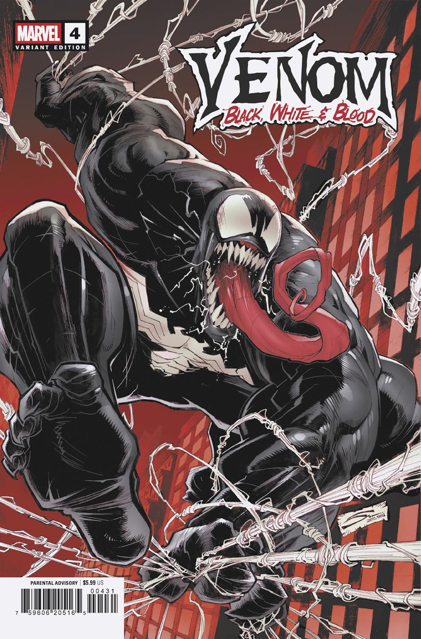 Venom: Black, White & Blood #4 Gerardo Sandoval Variant | Odin's Place