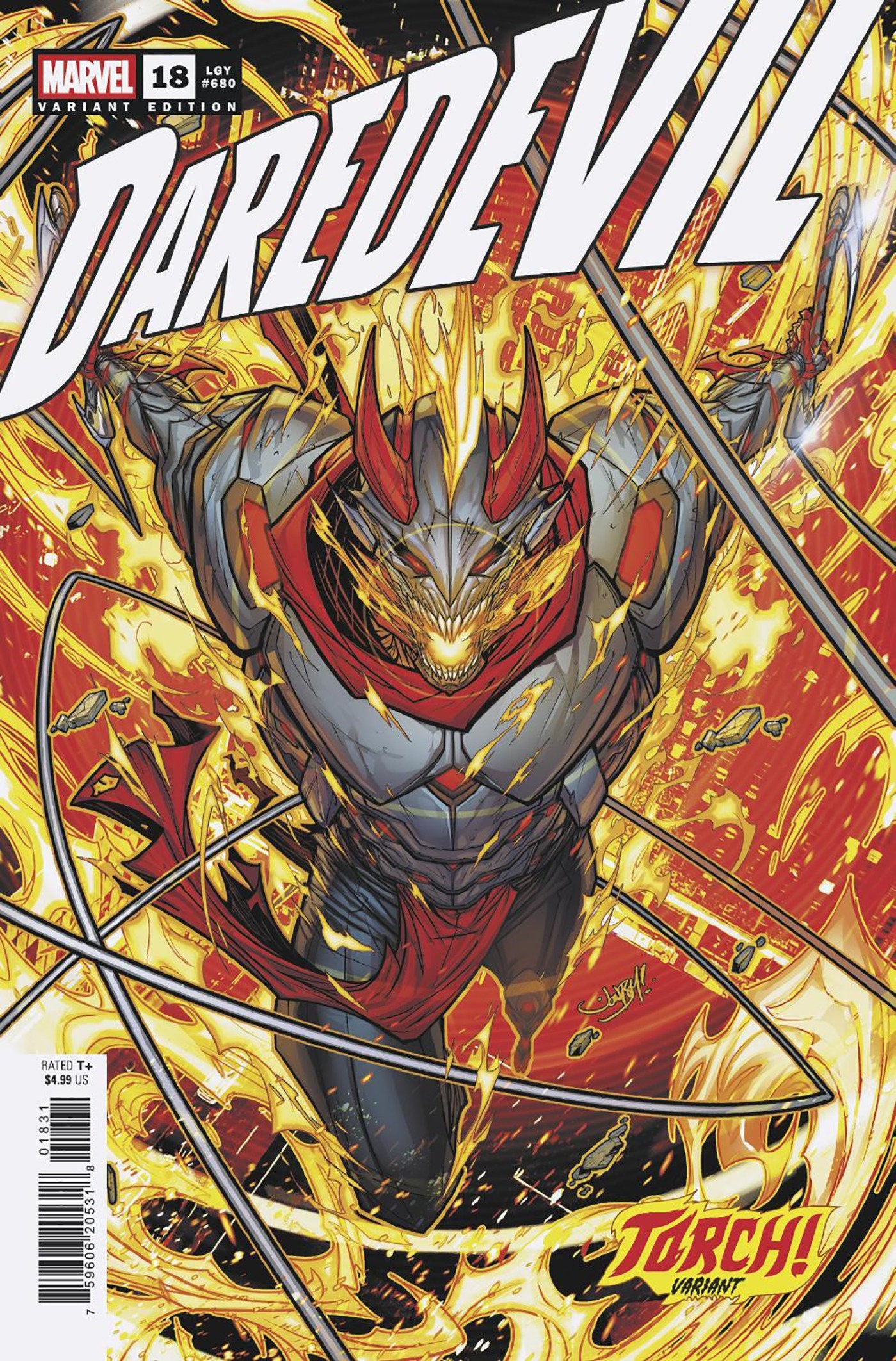 Daredevil #18 Jonboy Meyers Torch! Variant | Odin's Place