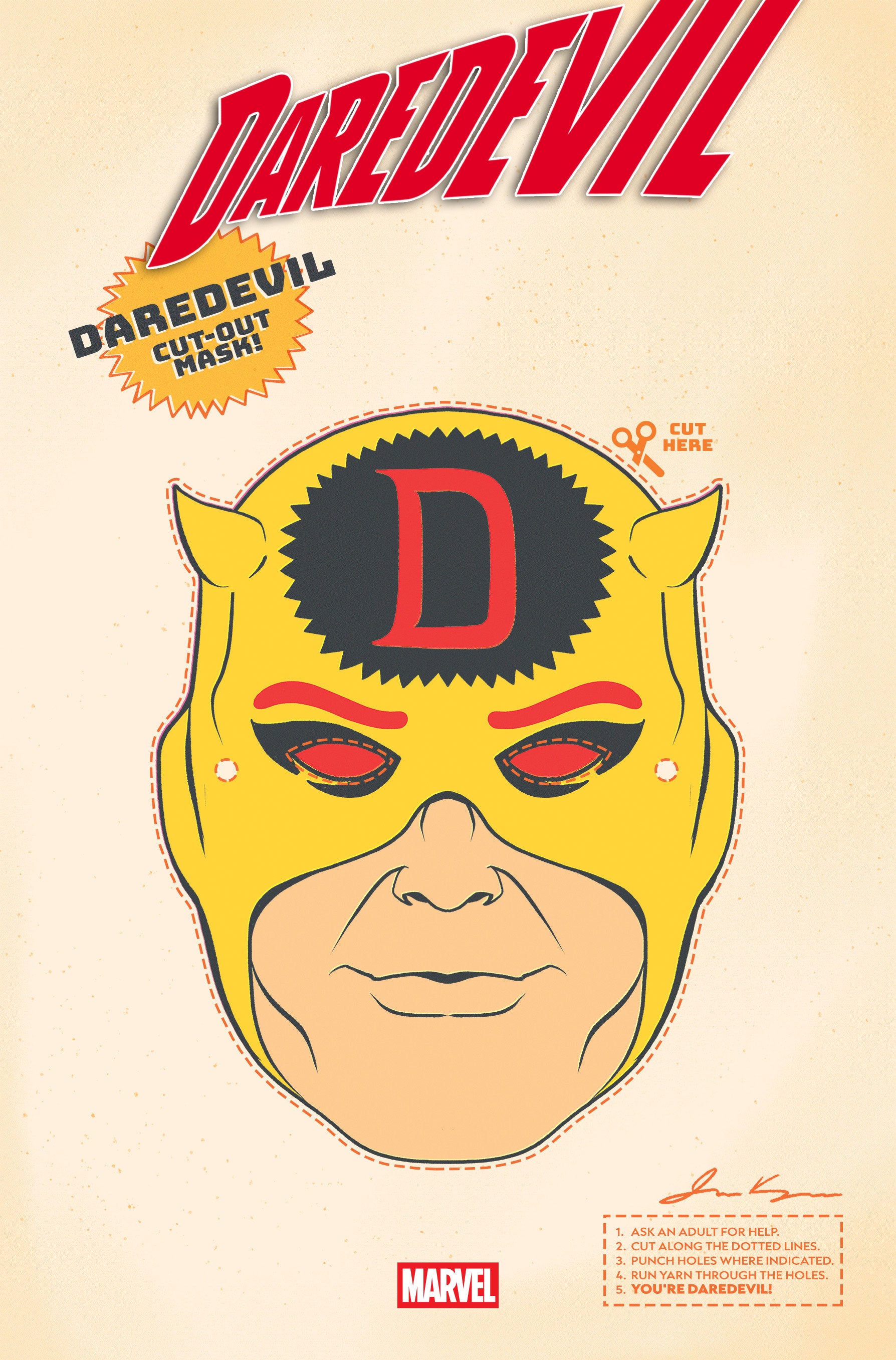 Daredevil #25 Retro Halloween Mask Variant | Odin's Place