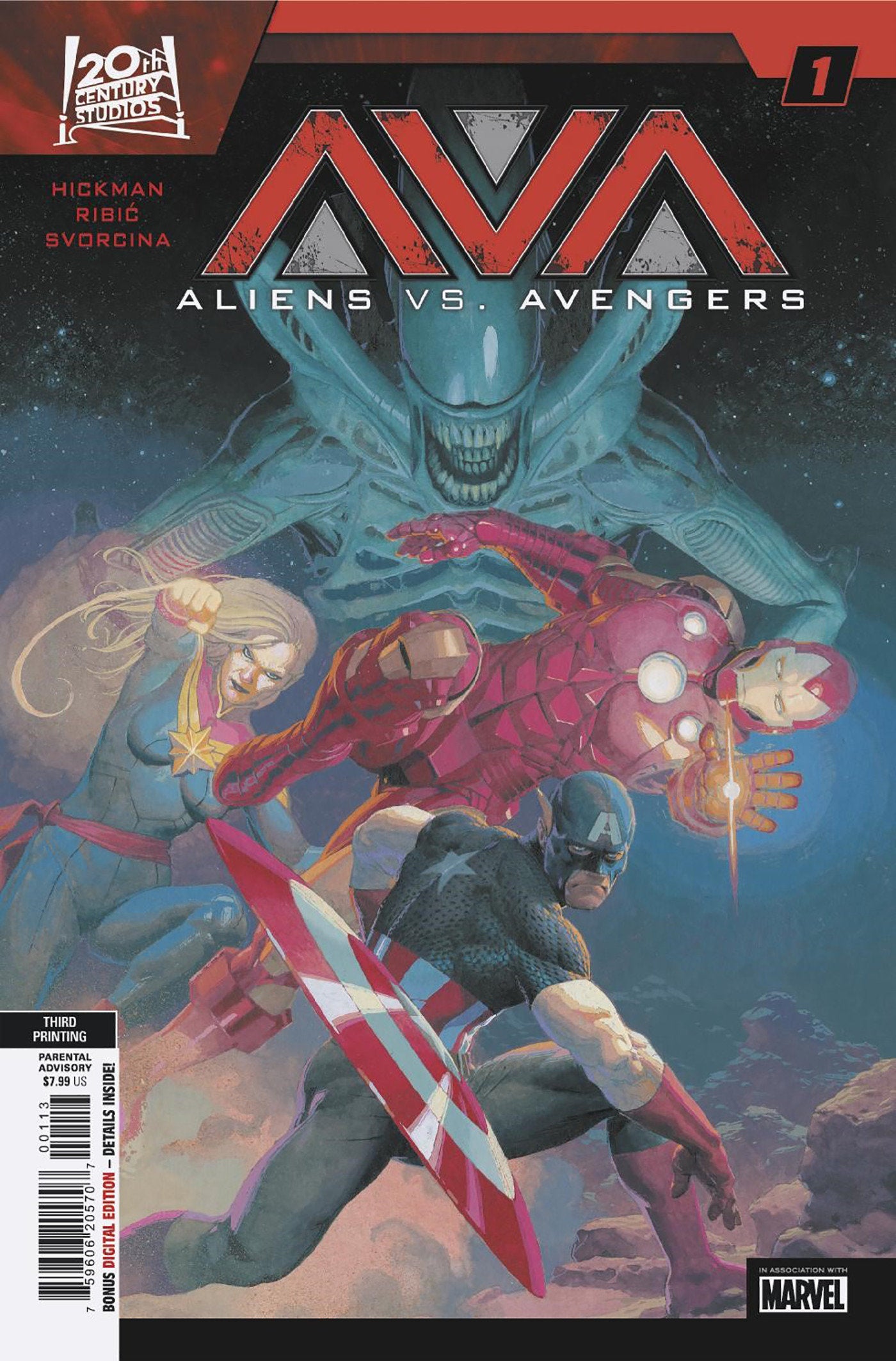 Aliens vs. Avengers #1 Esad Ribic 3RD Printing Variant | Odin's Place