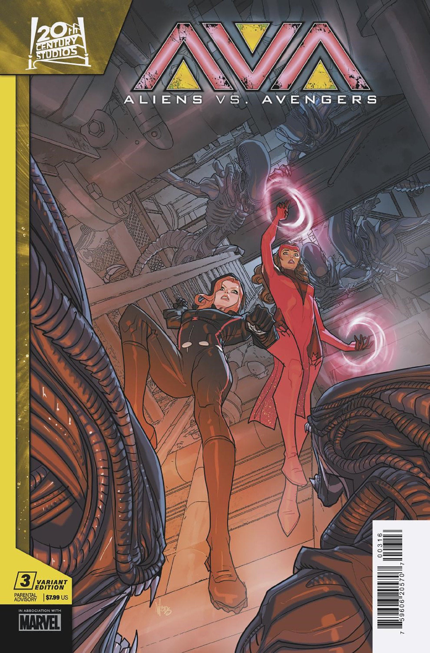 Aliens vs Avengers #3 (Of 4) 25 Copy Variant Edition Pete Woods Variant | Odin's Place