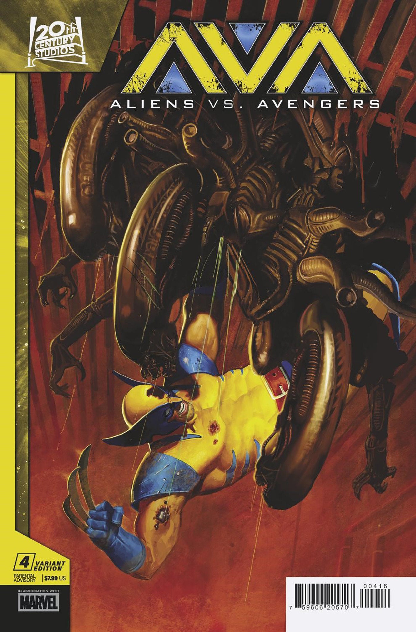 Aliens vs. Avengers #4 E.M. Gist Variant | Odin's Place