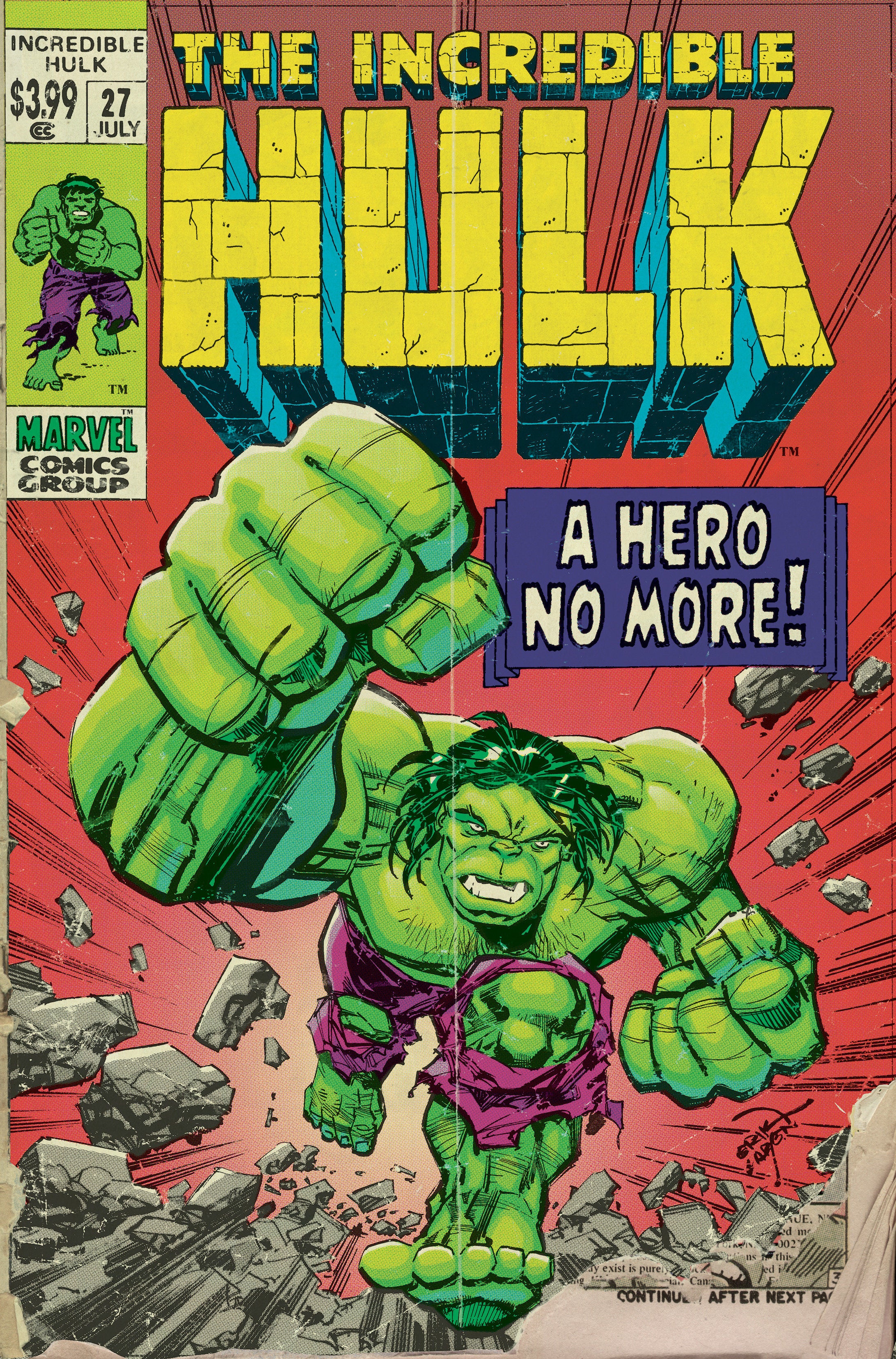 Incredible Hulk #27 Erik Larsen Retrovision Variant | Odin's Place
