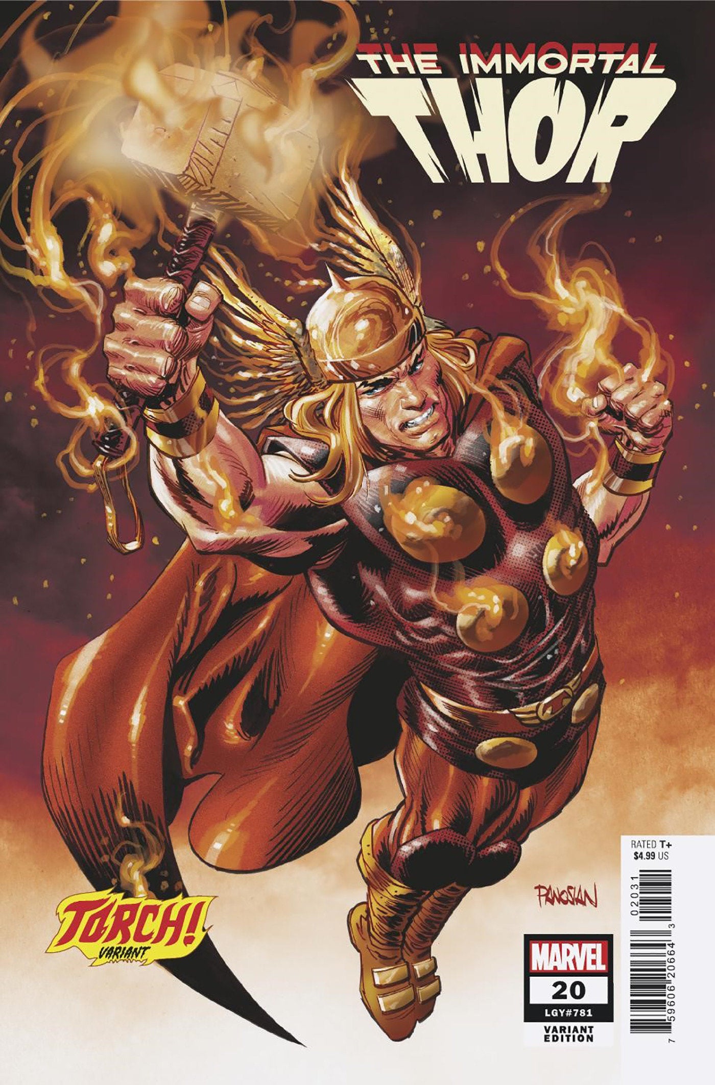 Immortal Thor #20 Dan Panosian Torch! Variant | Odin's Place