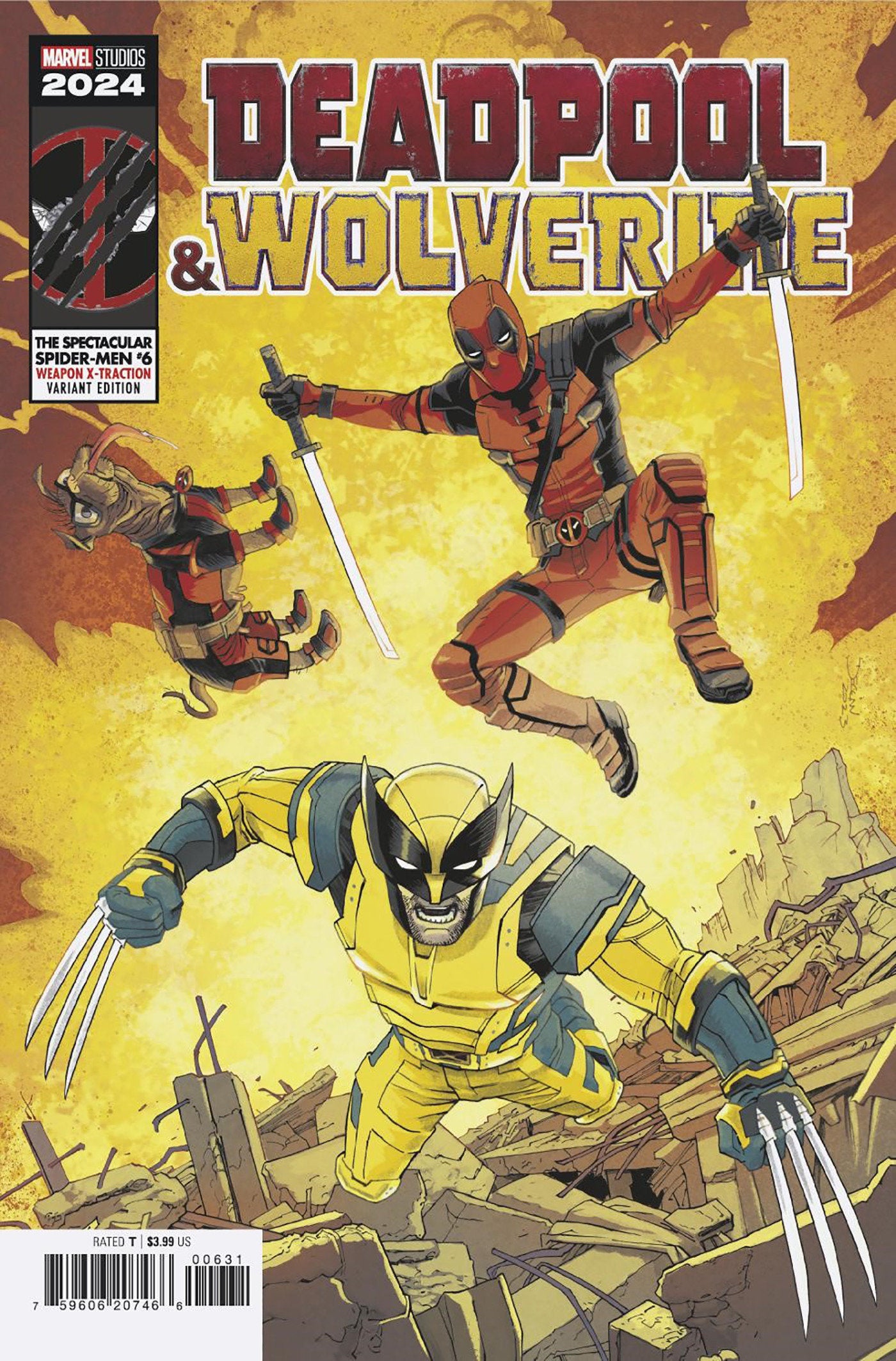 The Spectacular Spider-Men #6 Declan Shalvey Deadpool & Wolverine Weapon X-Traction Variant [Dpwx] | Odin's Place