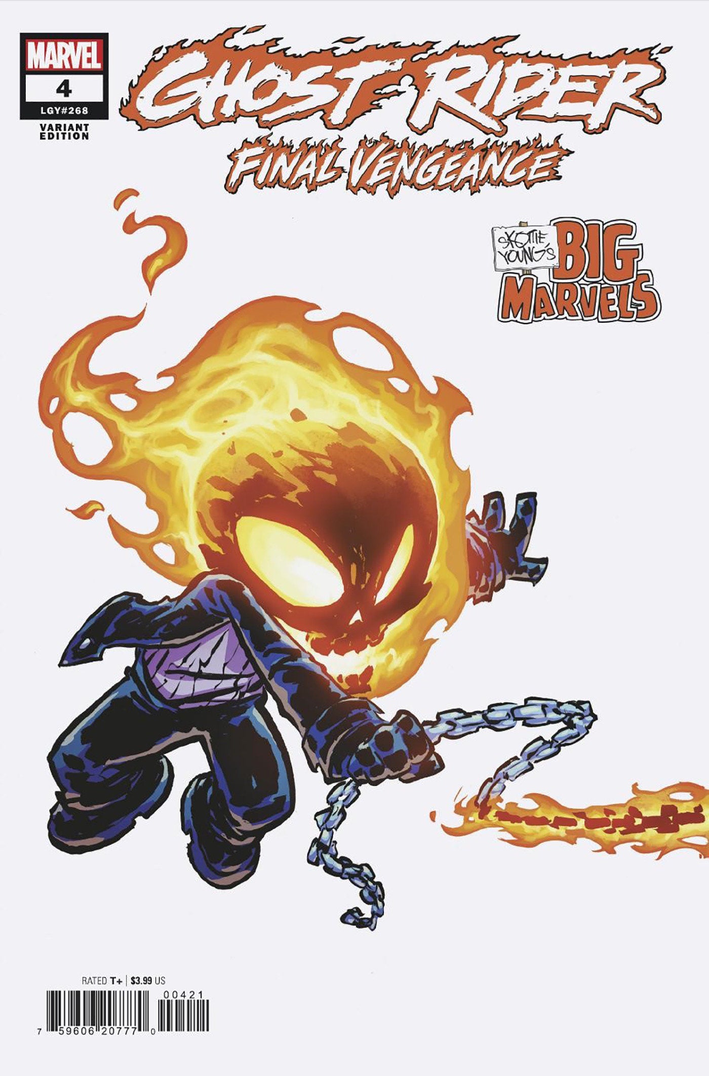 Ghost Rider: Final Vengeance #4 Skottie Young'S Big Marvel Variant | Odin's Place