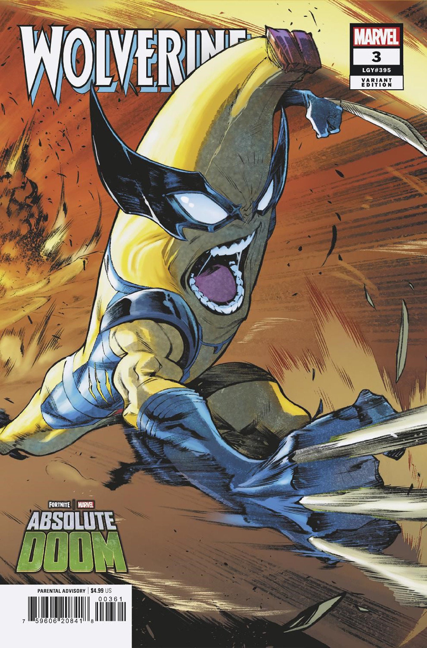 Wolverine #3 Iban Coello Marvel Fortnite Peelverine Variant | Odin's Place