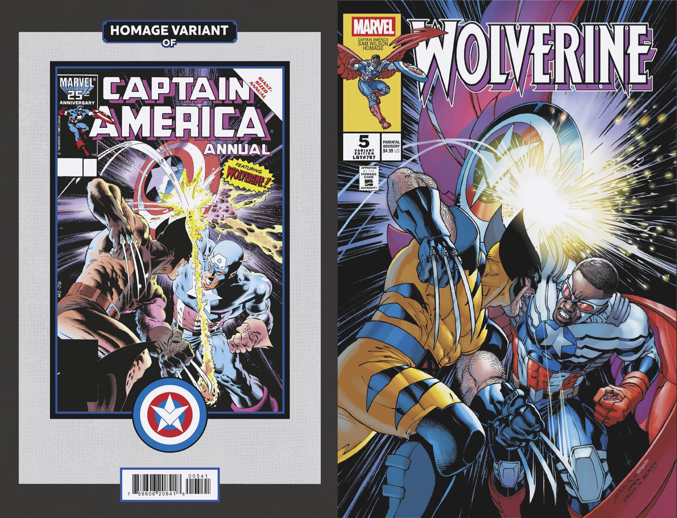 Wolverine #5 David Yardin Captain America Homage Variant | Odin's Place